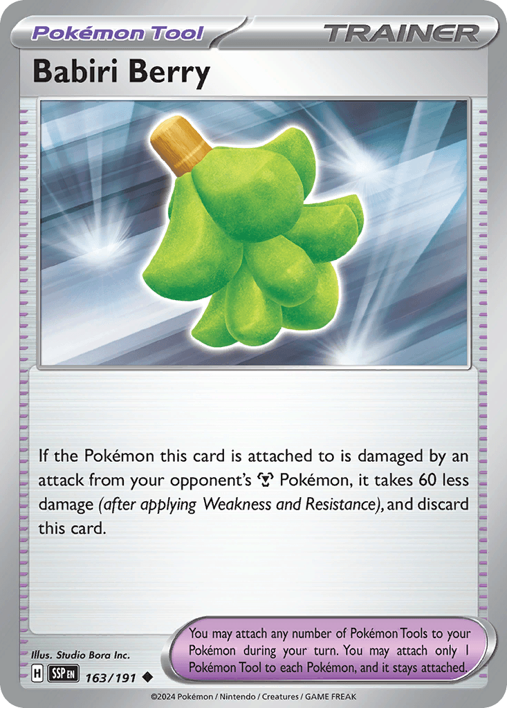 Babiri Berry — Surging Sparks Pokemon card