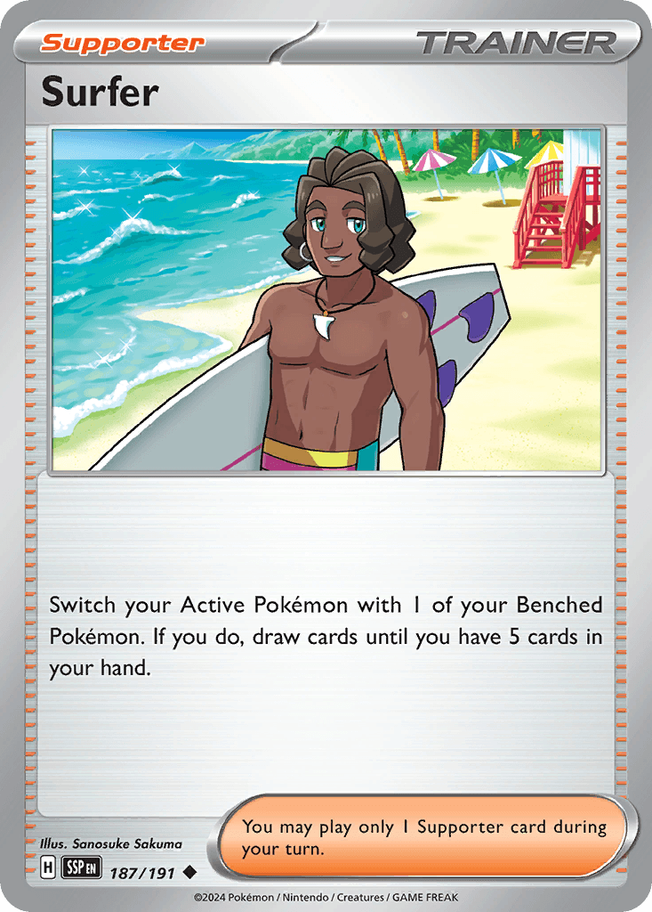 Surfer — Surging Sparks Pokemon card