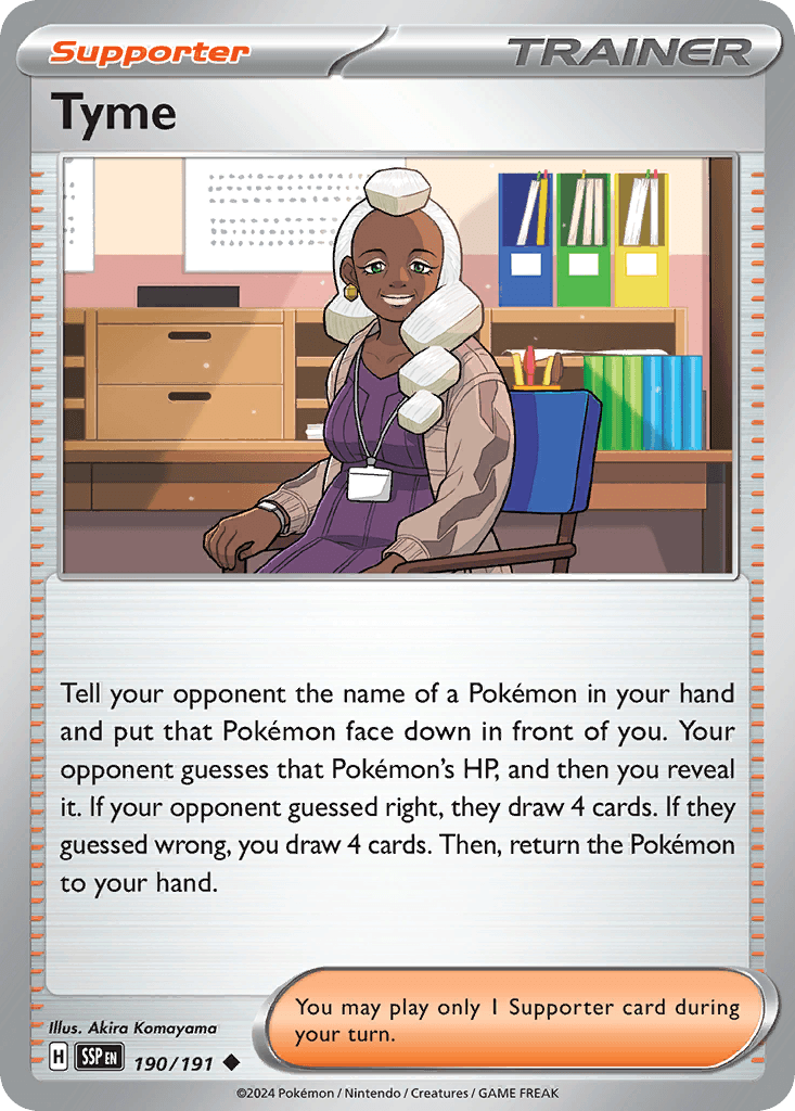 Tyme — Surging Sparks Pokemon card