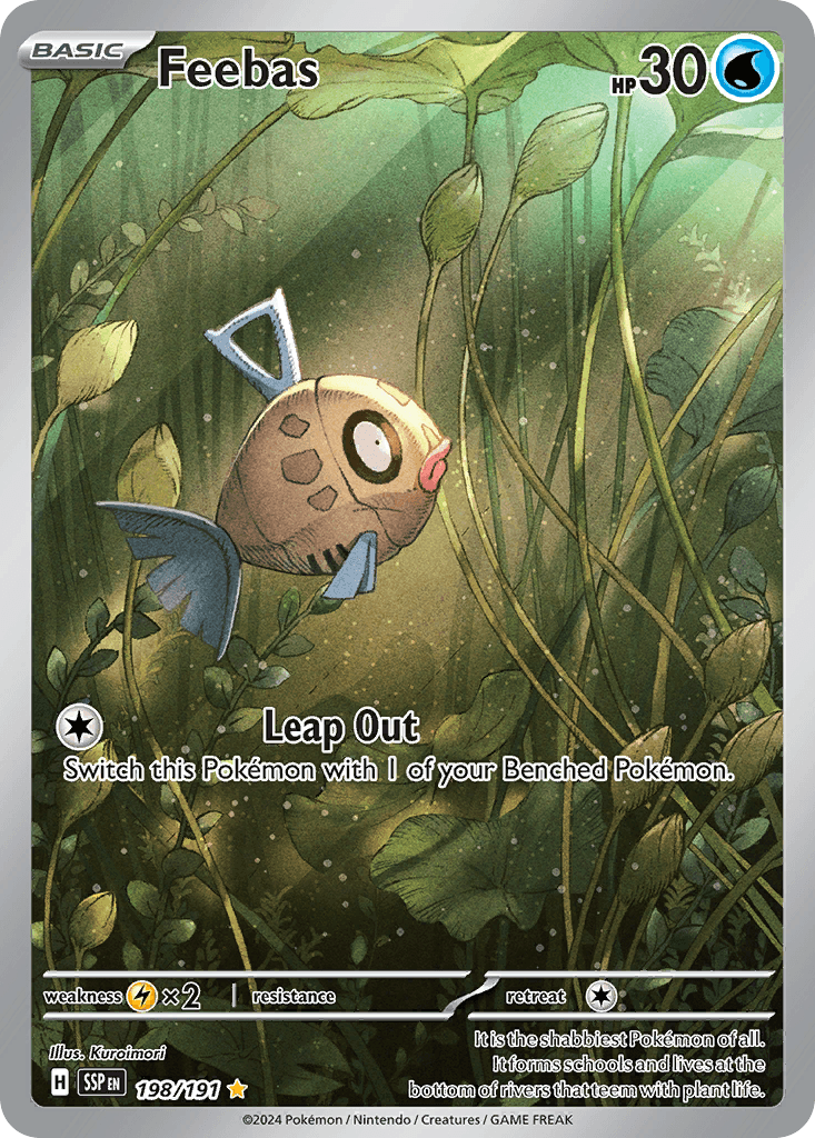 Feebas — Surging Sparks Pokemon card
