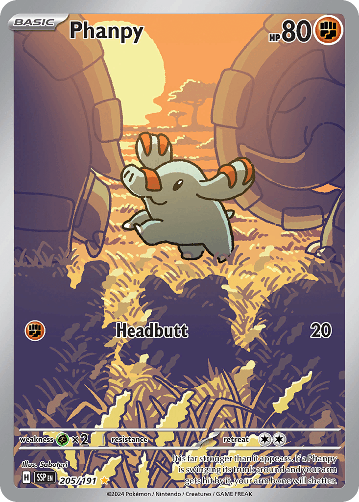 Phanpy — Surging Sparks Pokemon card