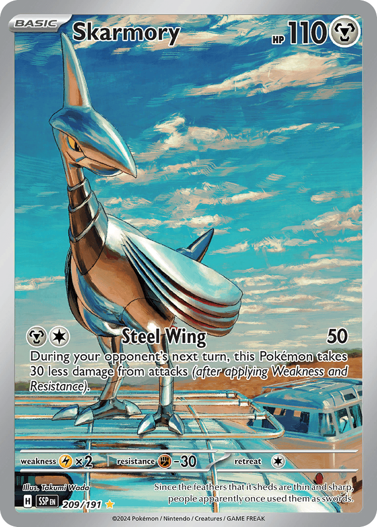 Skarmory — Surging Sparks Pokemon card