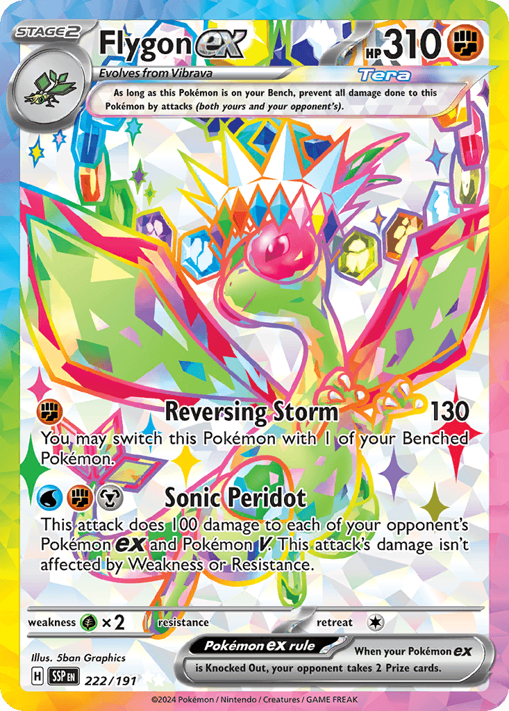 Flygon ex — Surging Sparks Pokemon card