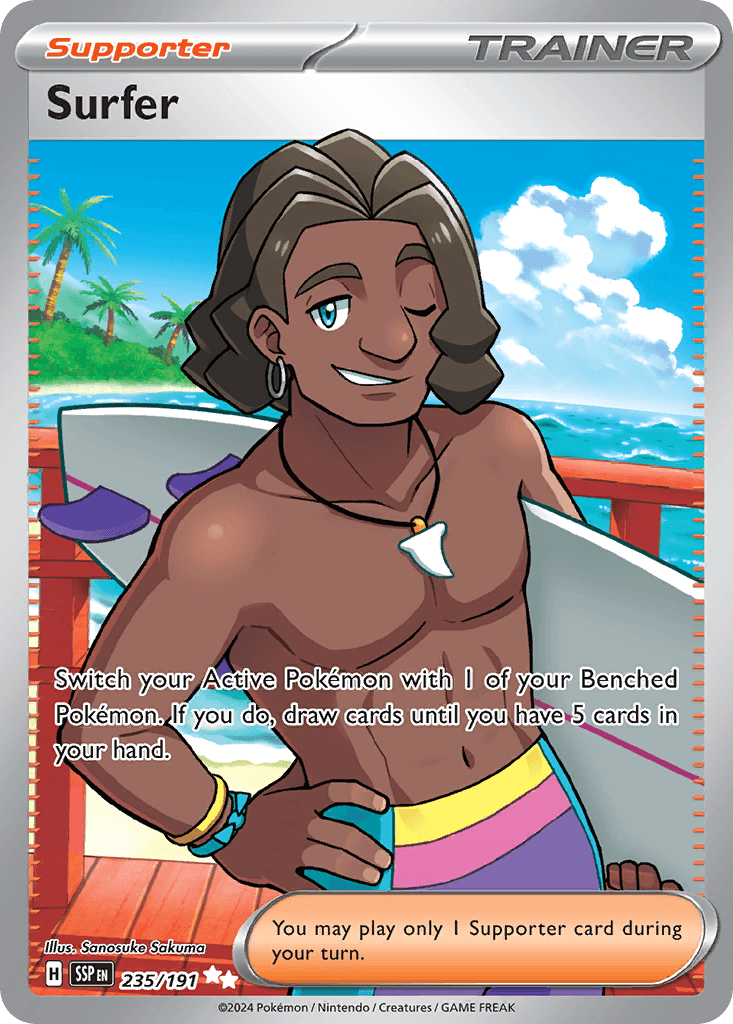 Surfer — Surging Sparks Pokemon card