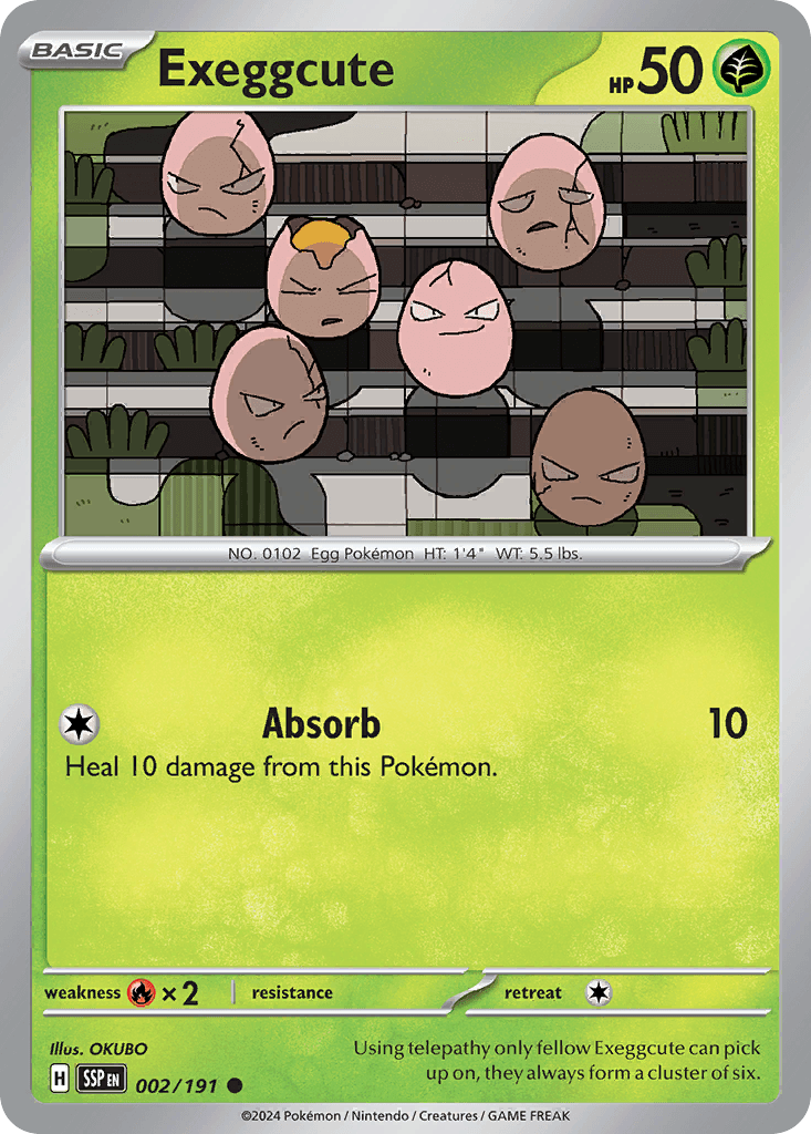 Exeggcute — Surging Sparks Pokemon card