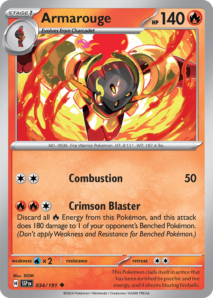 Armarouge — Surging Sparks Pokemon card