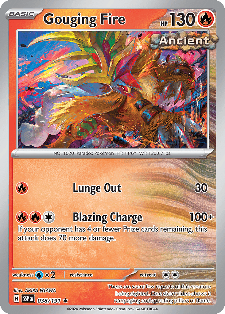 Gouging Fire — Surging Sparks Pokemon card
