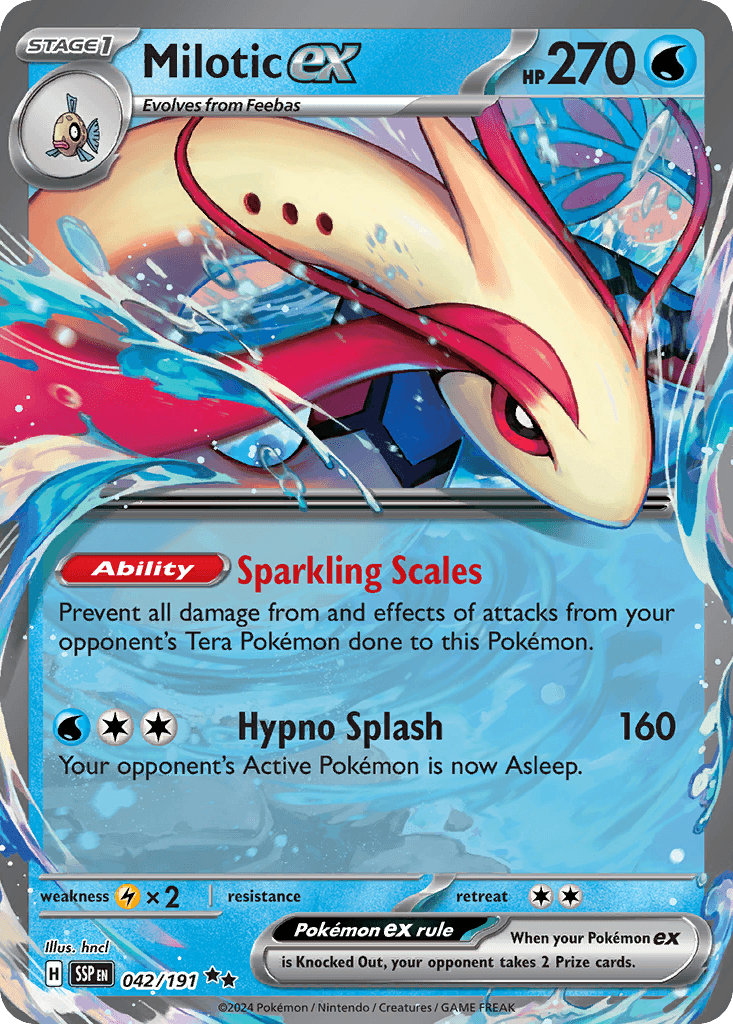Milotic ex — Surging Sparks Pokemon card