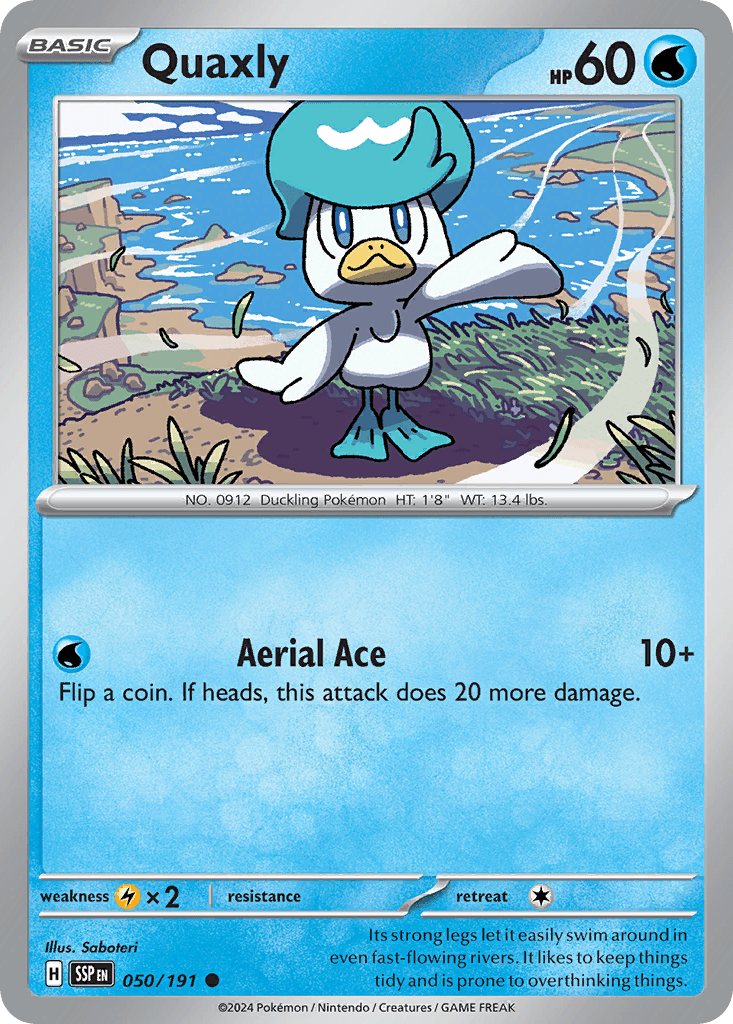 Quaxly — Surging Sparks Pokemon card