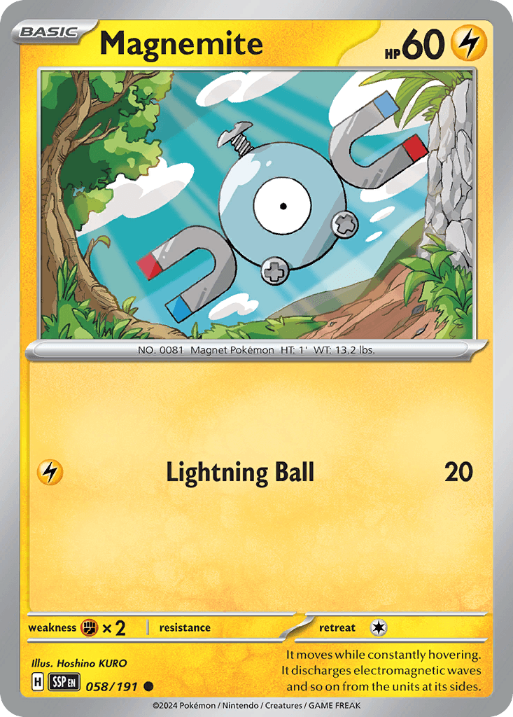 Magnemite — Surging Sparks Pokemon card