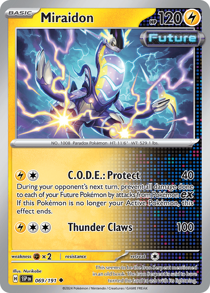 Miraidon — Surging Sparks Pokemon card