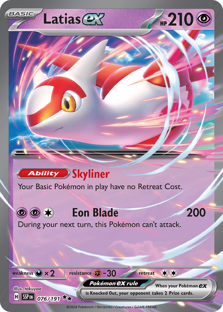 Latias ex — Surging Sparks Pokemon card