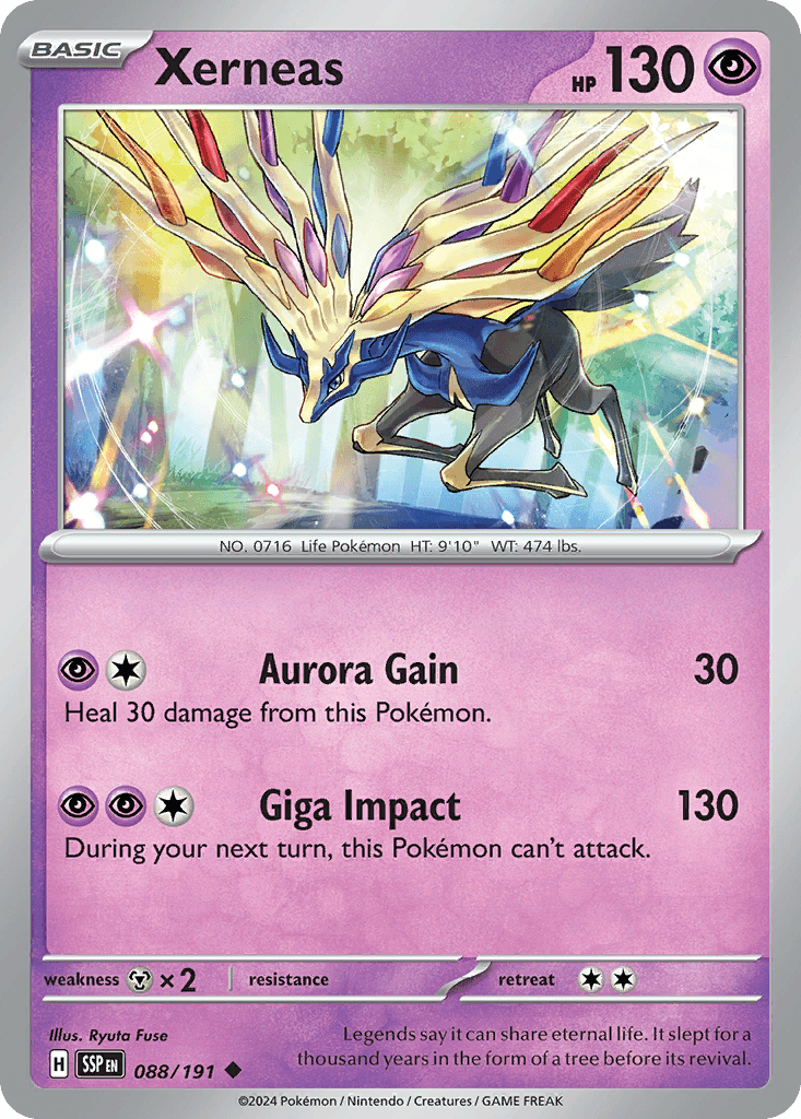 Xerneas — Surging Sparks Pokemon card