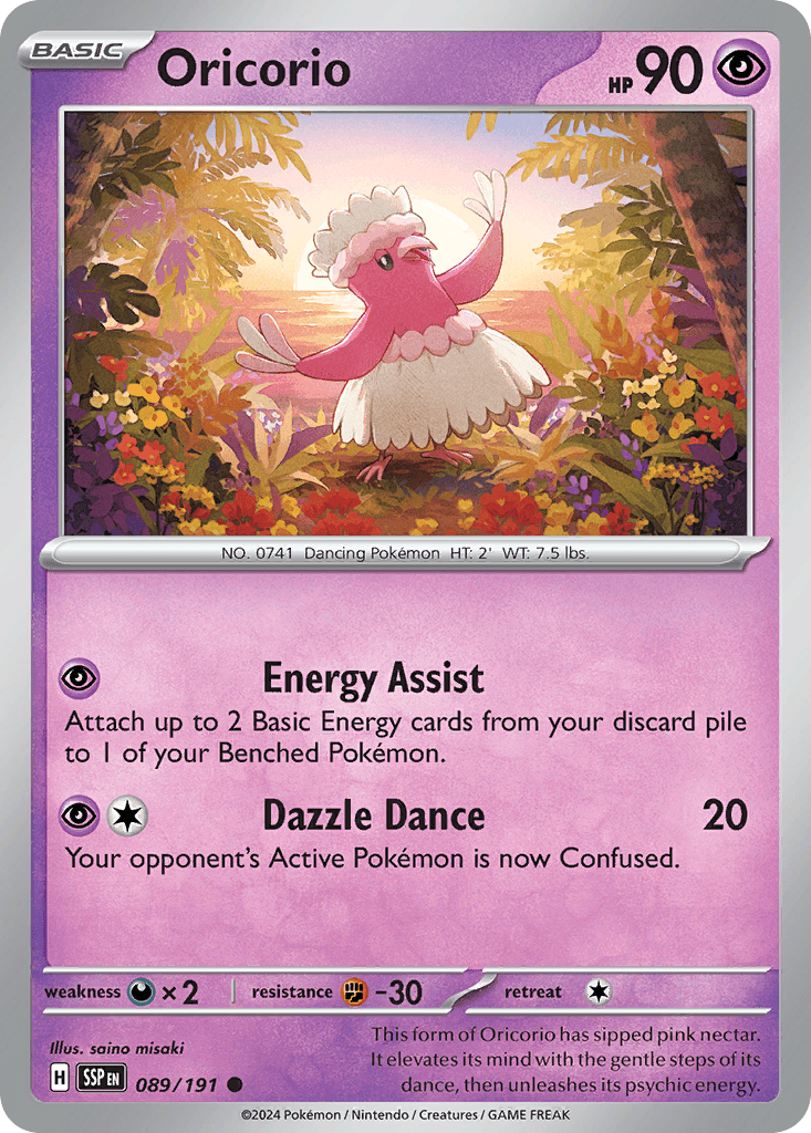 Oricorio — Surging Sparks Pokemon card