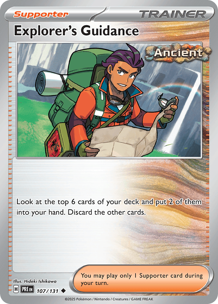 Explorer's Guidance — Prismatic Evolutions Pokemon card
