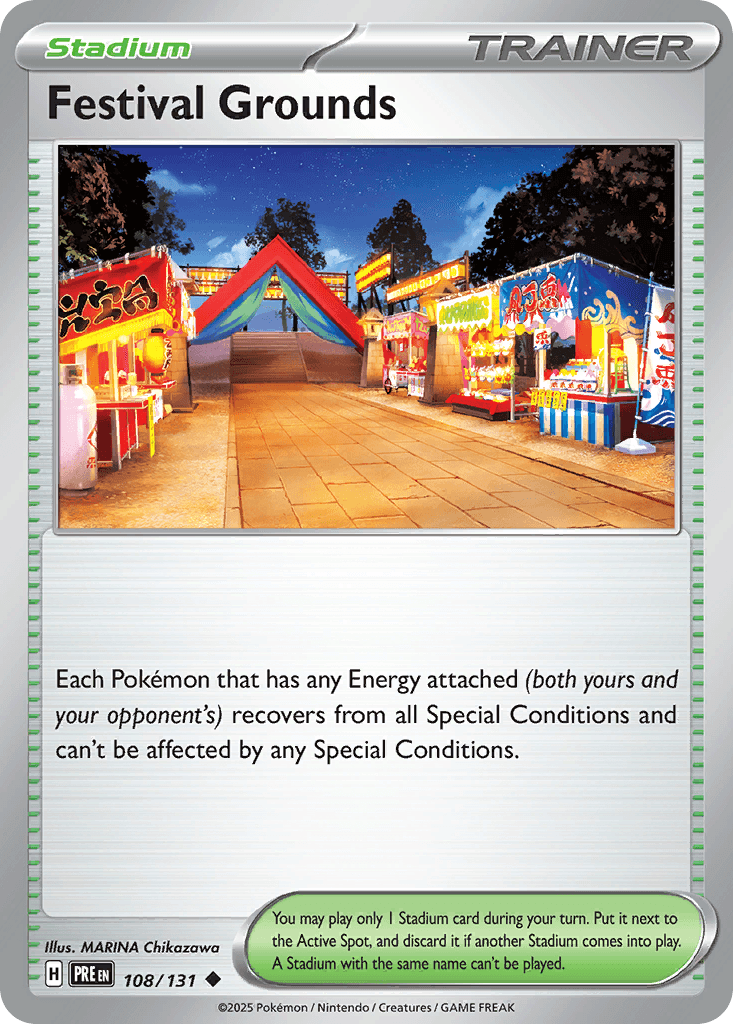 Festival Grounds — Prismatic Evolutions Pokemon card