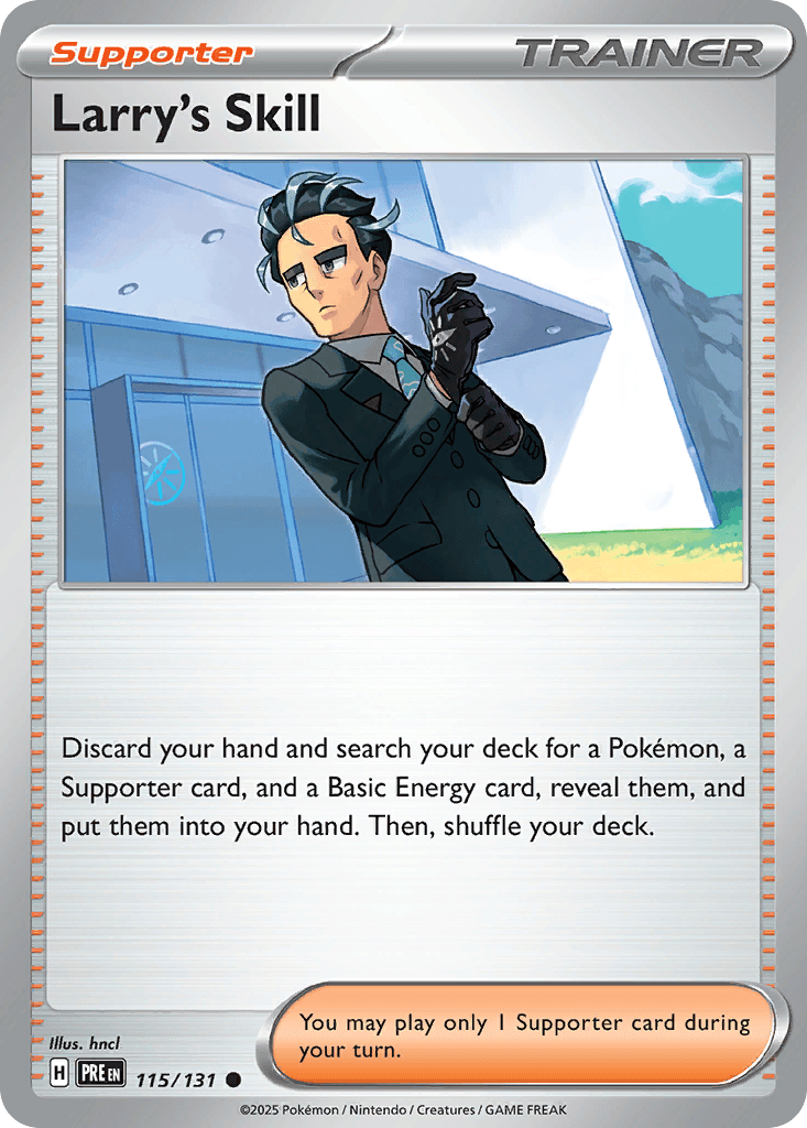 Larry's Skill — Prismatic Evolutions Pokemon card