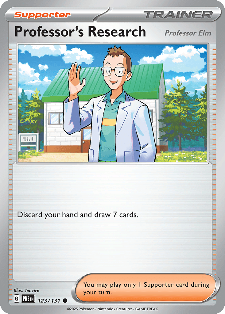 Professor's Research — Prismatic Evolutions Pokemon card