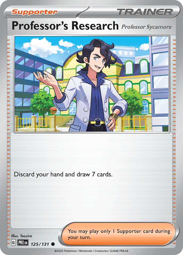 Professor's Research — Prismatic Evolutions Pokemon card