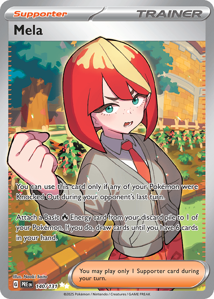Mela — Prismatic Evolutions Pokemon card
