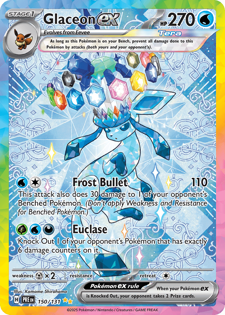 Glaceon ex — Prismatic Evolutions Pokemon card