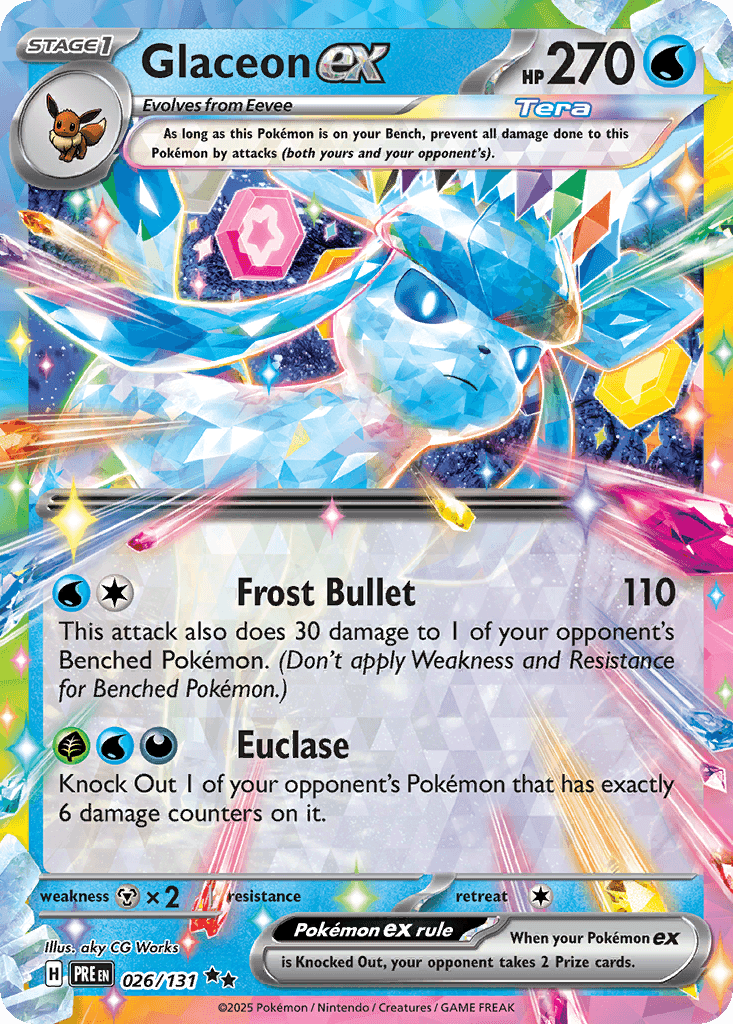 Glaceon ex — Prismatic Evolutions Pokemon card