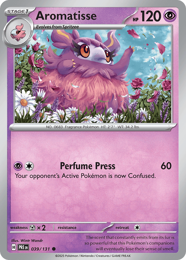 Aromatisse — Prismatic Evolutions Pokemon card