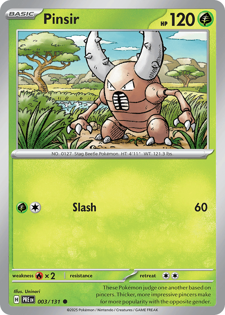 Pinsir — Prismatic Evolutions Pokemon card