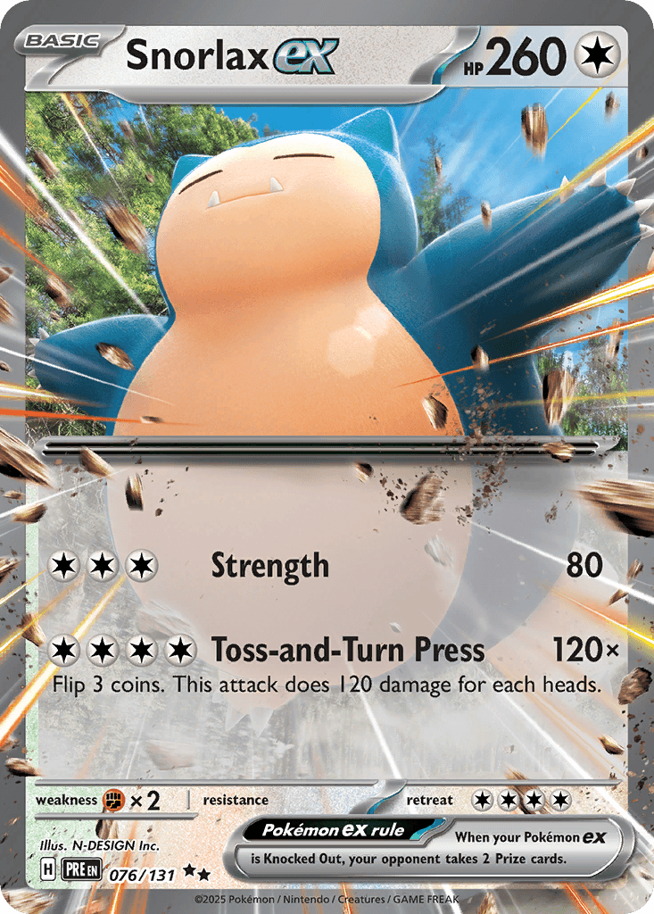 Snorlax ex — Prismatic Evolutions Pokemon card