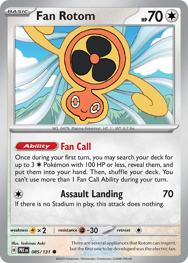Fan Rotom — Prismatic Evolutions Pokemon card