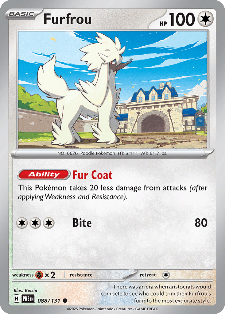 Furfrou — Prismatic Evolutions Pokemon card