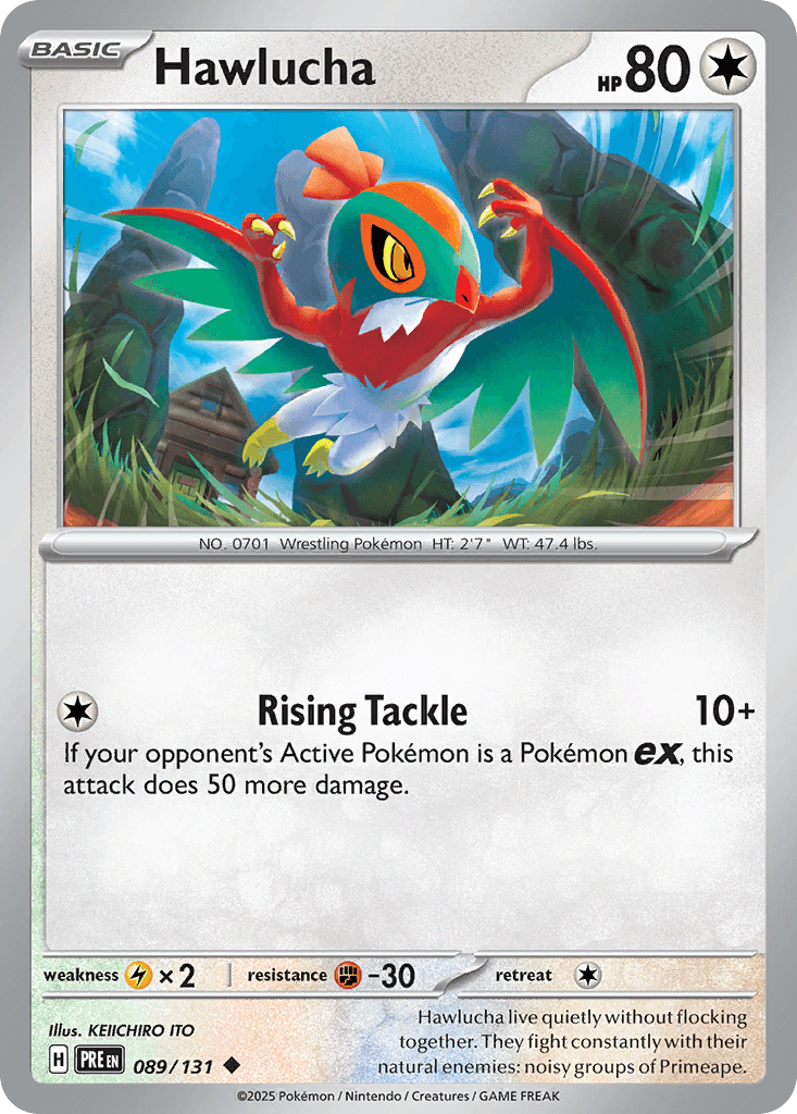 Hawlucha — Prismatic Evolutions Pokemon card