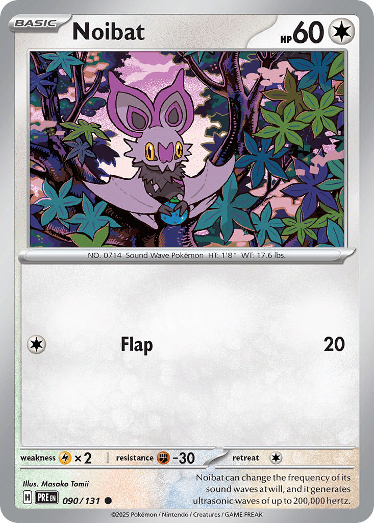 Noibat — Prismatic Evolutions Pokemon card