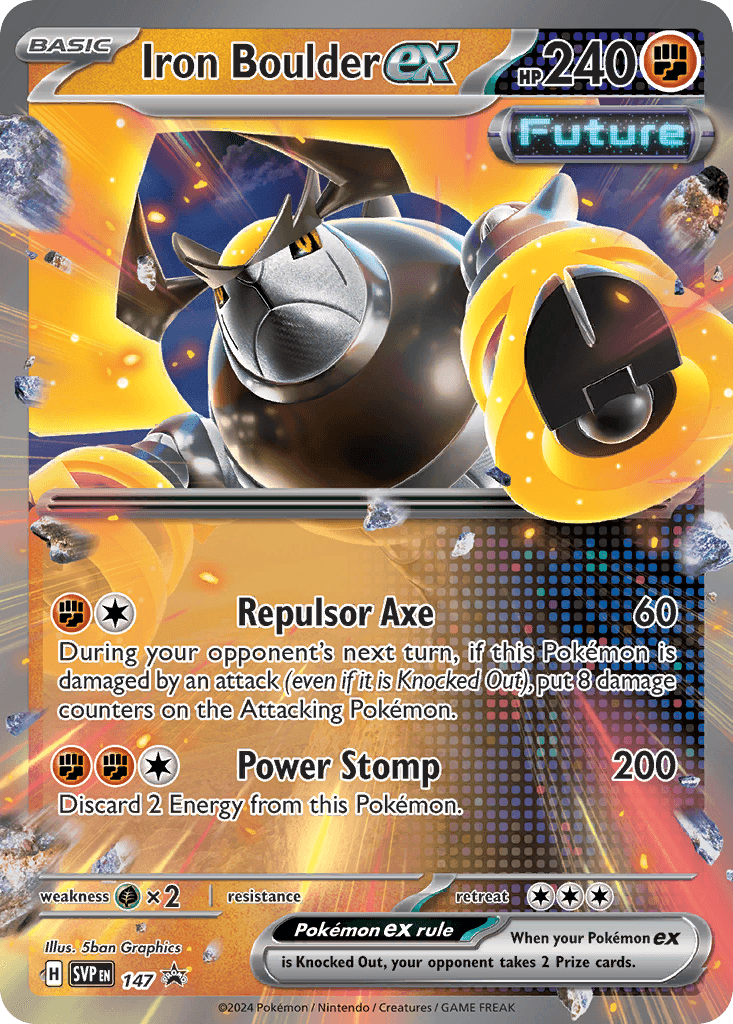 Iron Boulder ex — Scarlet & Violet Black Star Promos Pokemon card