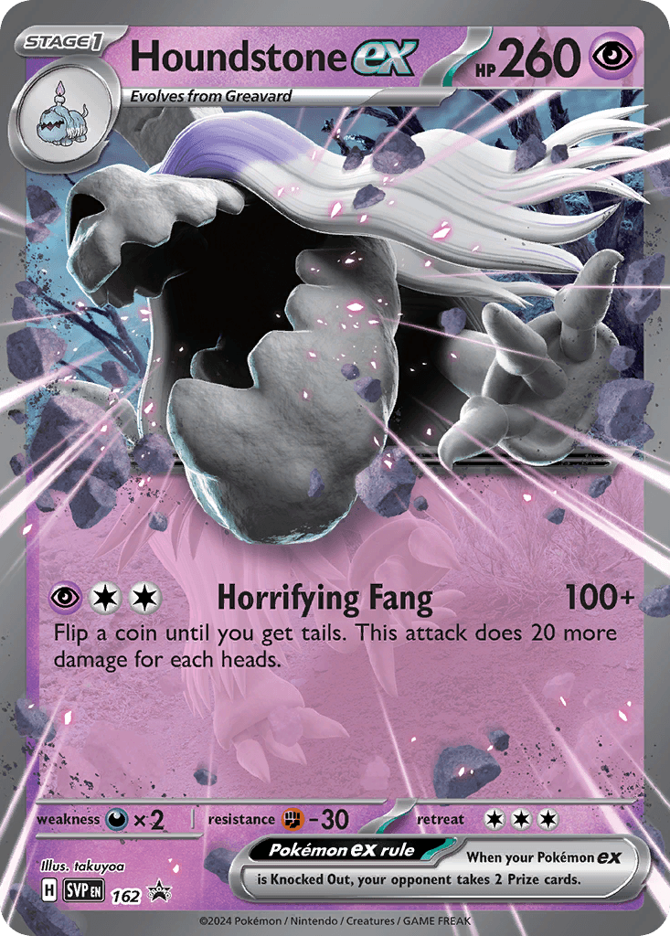 Houndstone ex — Scarlet & Violet Black Star Promos Pokemon card