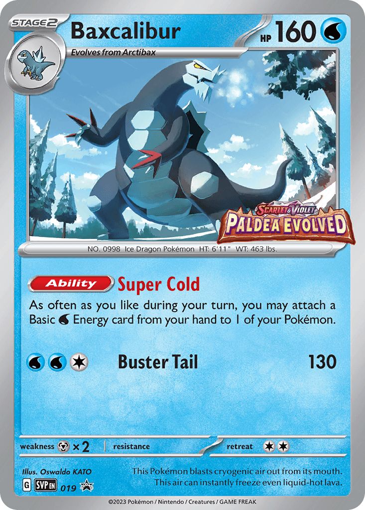 Baxcalibur — Scarlet & Violet Black Star Promos Pokemon card