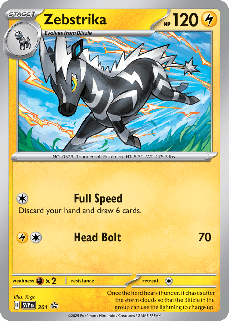 Zebstrika — Scarlet & Violet Black Star Promos Pokemon card