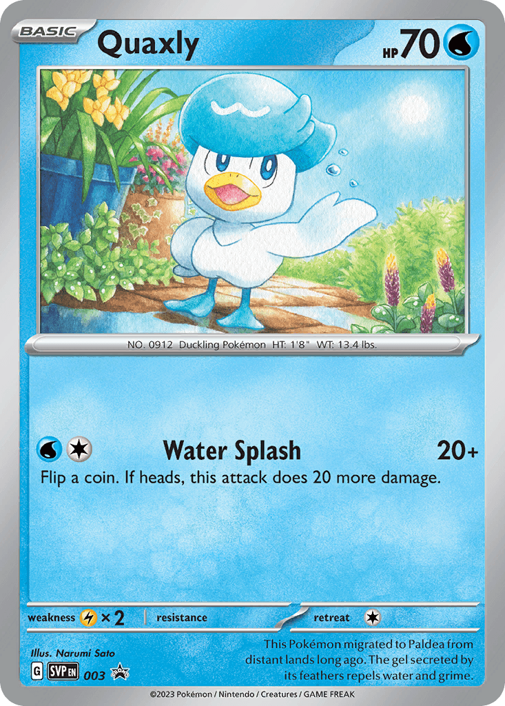 Quaxly — Scarlet & Violet Black Star Promos Pokemon card