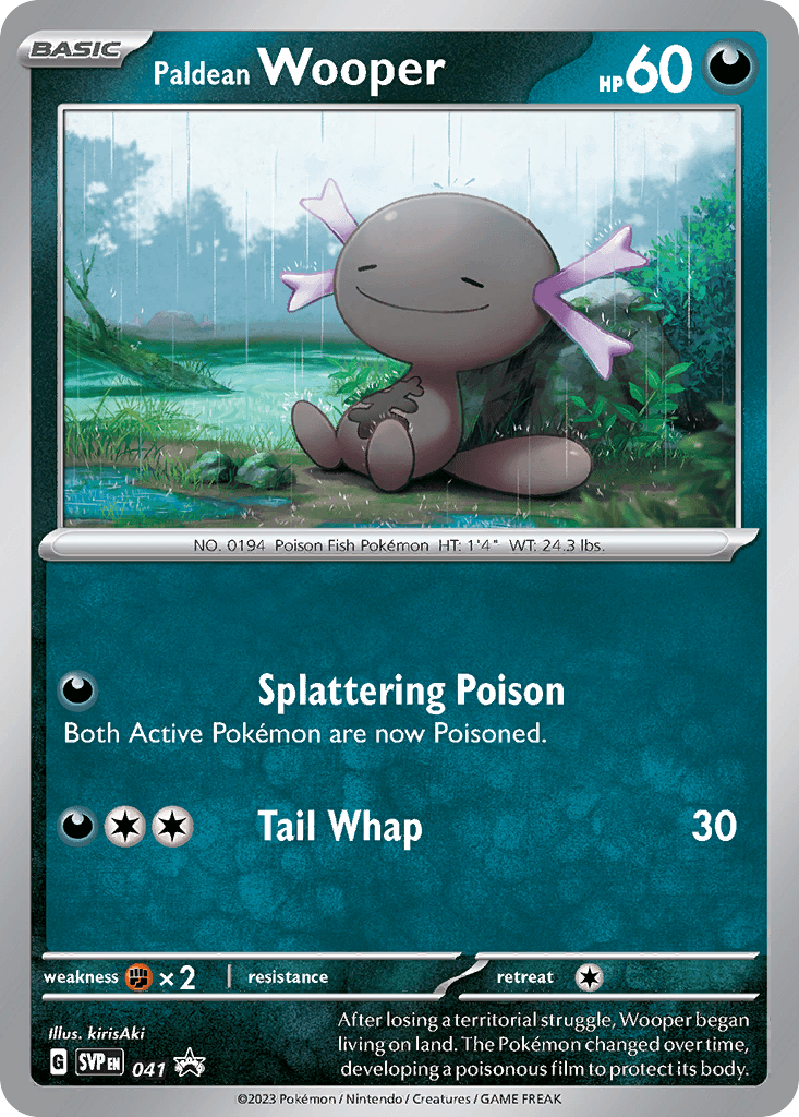 Paldean Wooper — Scarlet & Violet Black Star Promos Pokemon card