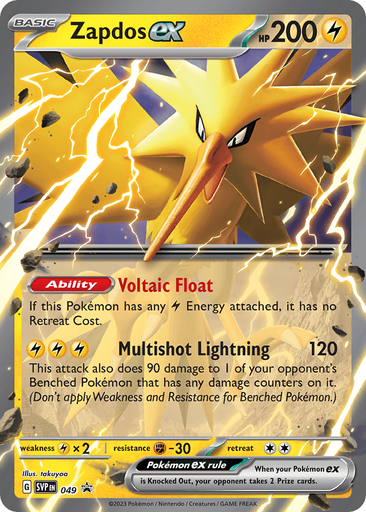 Zapdos ex — Scarlet & Violet Black Star Promos Pokemon card