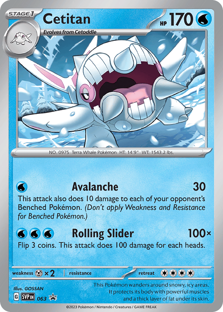 Cetitan — Scarlet & Violet Black Star Promos Pokemon card