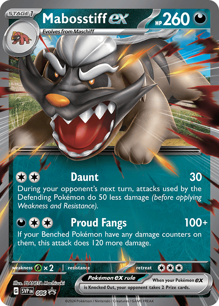 Mabosstiff ex — Scarlet & Violet Black Star Promos Pokemon card