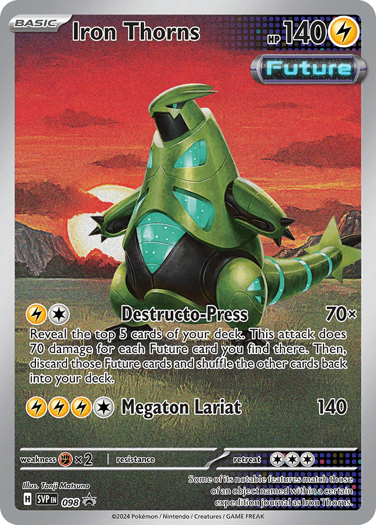 Iron Thorns — Scarlet & Violet Black Star Promos Pokemon card