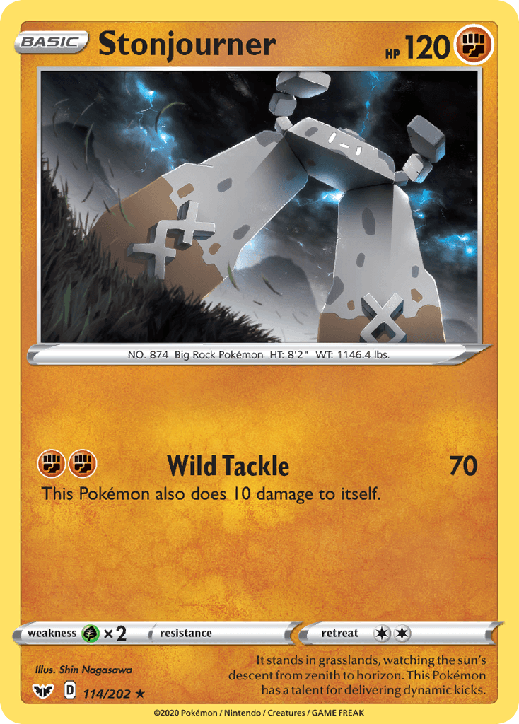 Stonjourner — Sword & Shield Pokemon card