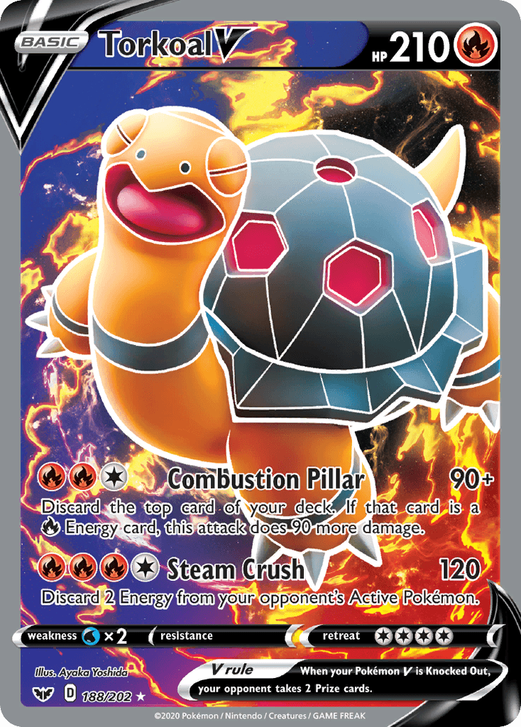 Torkoal V — Sword & Shield Pokemon card