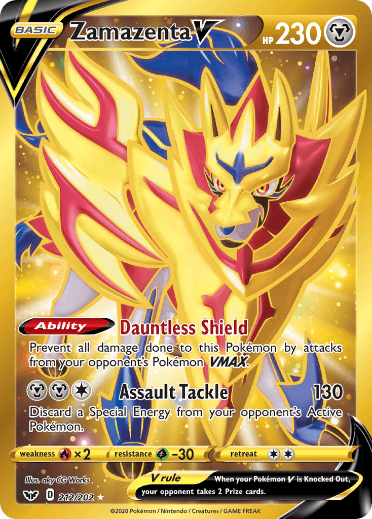 Zamazenta V — Sword & Shield Pokemon card