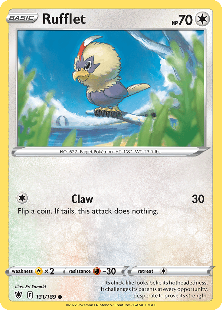 Rufflet — Astral Radiance Pokemon card