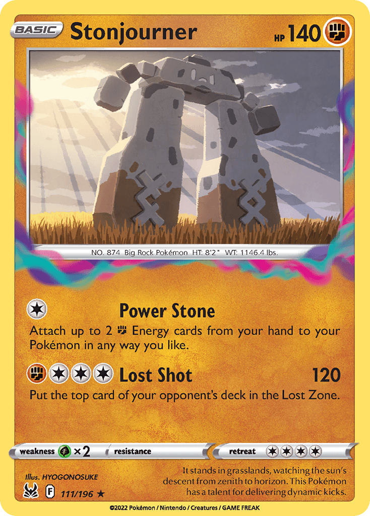 Stonjourner — Lost Origin Pokemon card