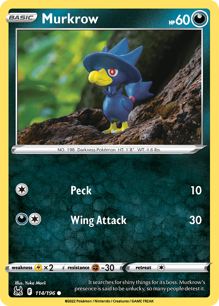Murkrow — Lost Origin Pokemon card