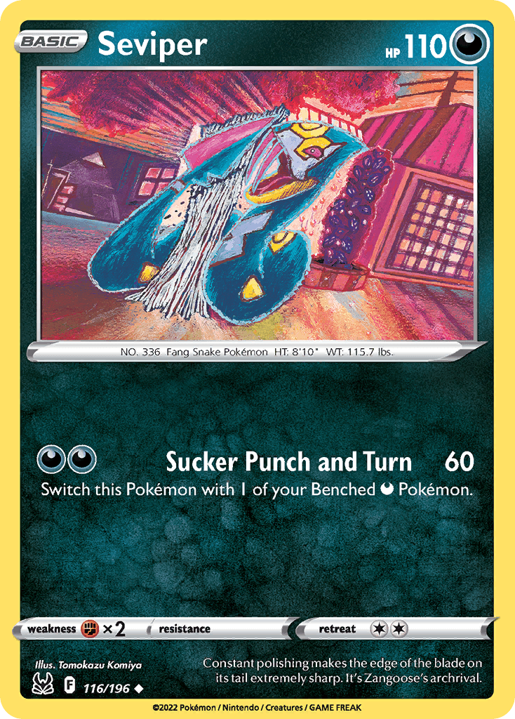 Seviper — Lost Origin Pokemon card